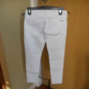 HUDSON THE HARKIN CROP JEANS WHITE SZ 24